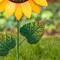 Glitzhome® 36" Welcome to the Garden Sunflower Yard Stake